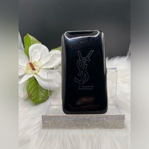 EUC YSL BEAUTY PATENT LEATHER CASE PERFORATED LOGO MANICURE SET